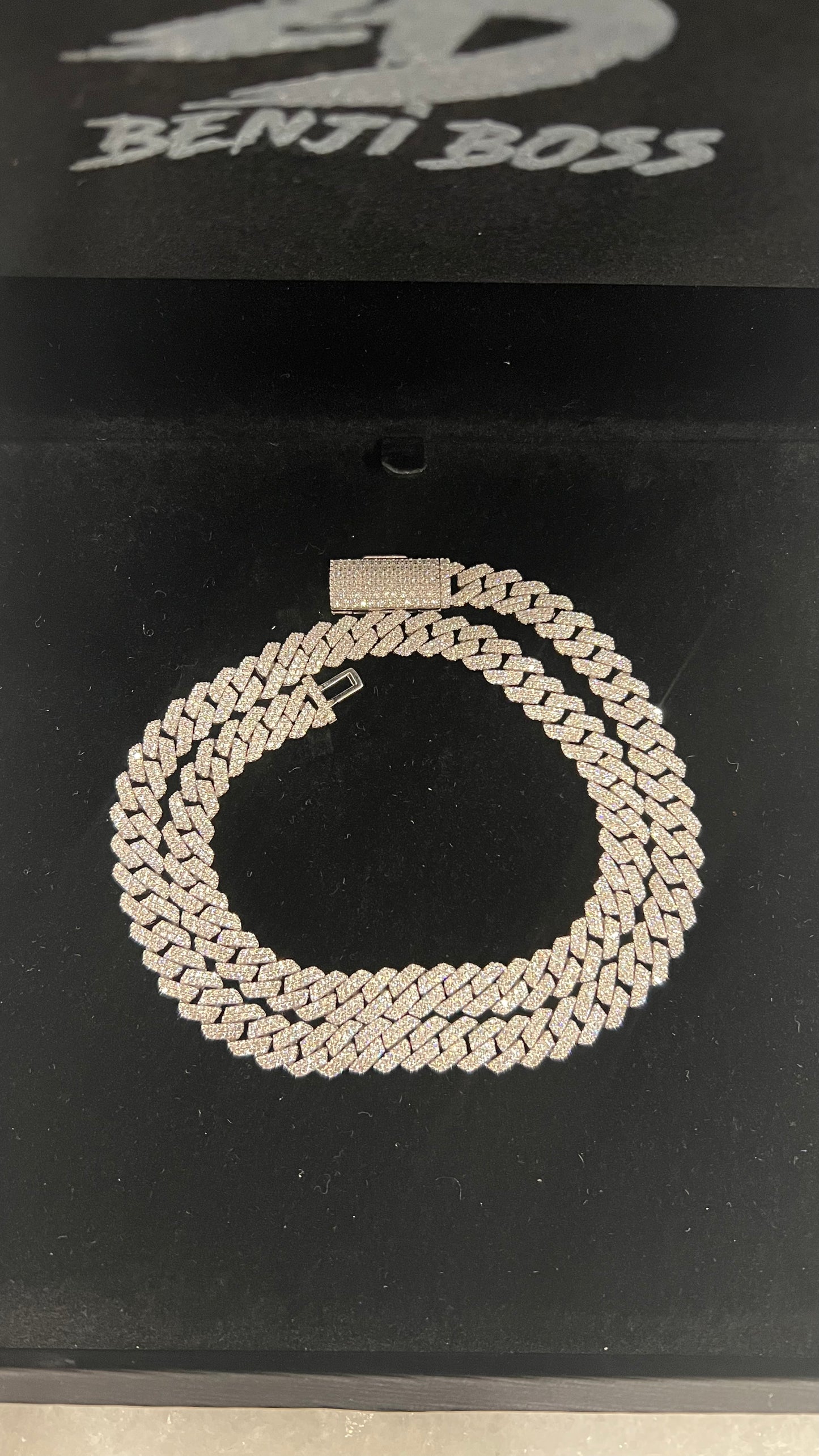 8mm S925 VVS MOISSANITE CUBAN LINK