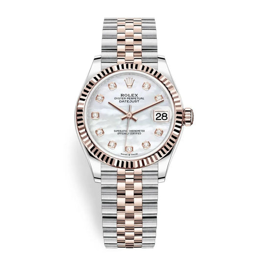 Rolex Datejust 278271 MOP Diamond Jubilee 31mm Steel and Rose Gold Ladies Watch